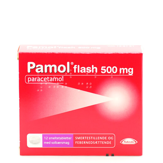 Pamol FLASH (500 mg) mod smerter 20 stk | Køb på DinApoteker.dk