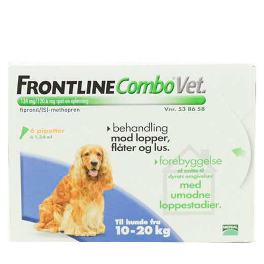 Frontline Combo Vet. (Hund 1020 kg) 6 stk Køb på DinApoteker.dk